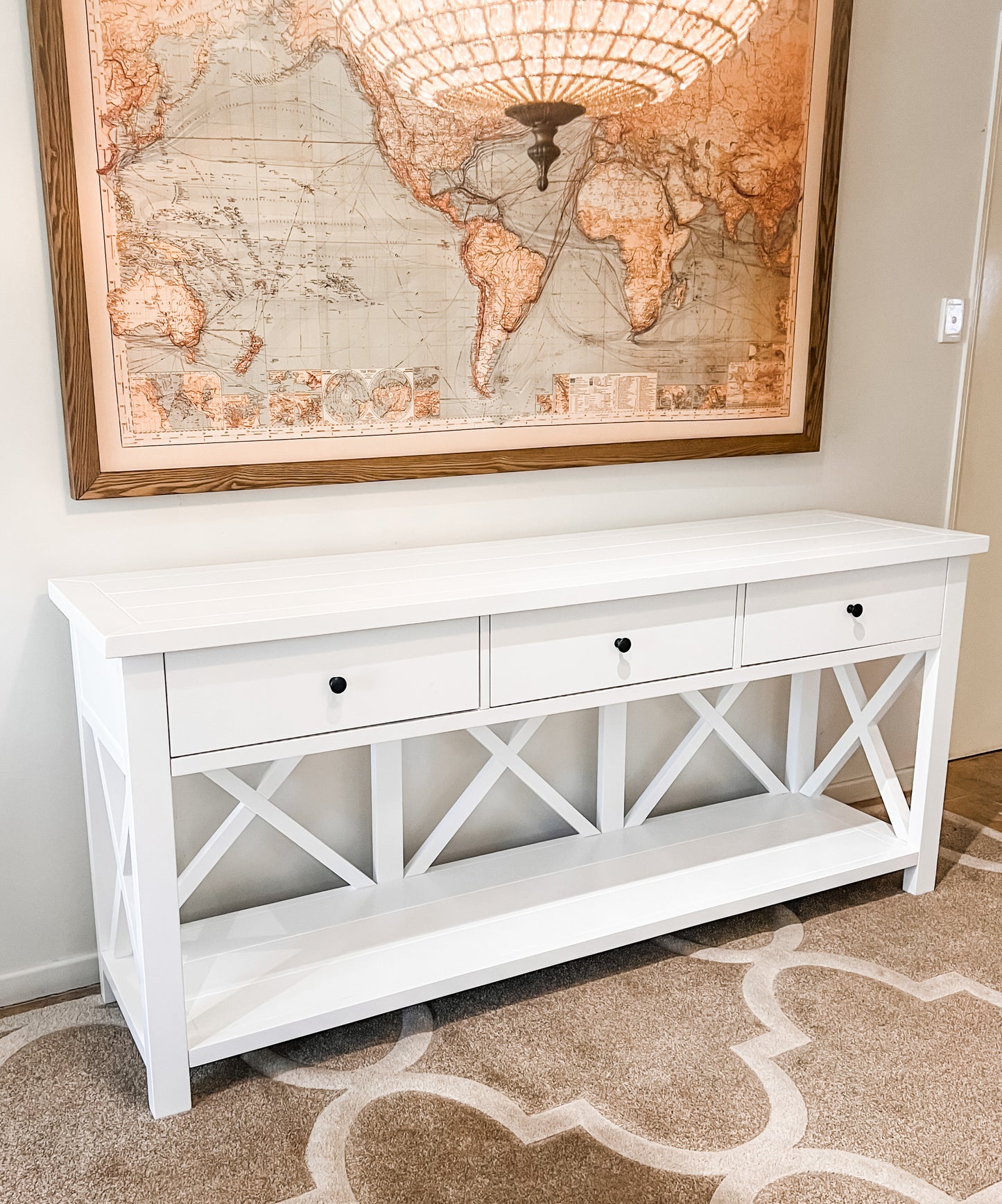 Hampton's Large Open 3 Drawer Buffet